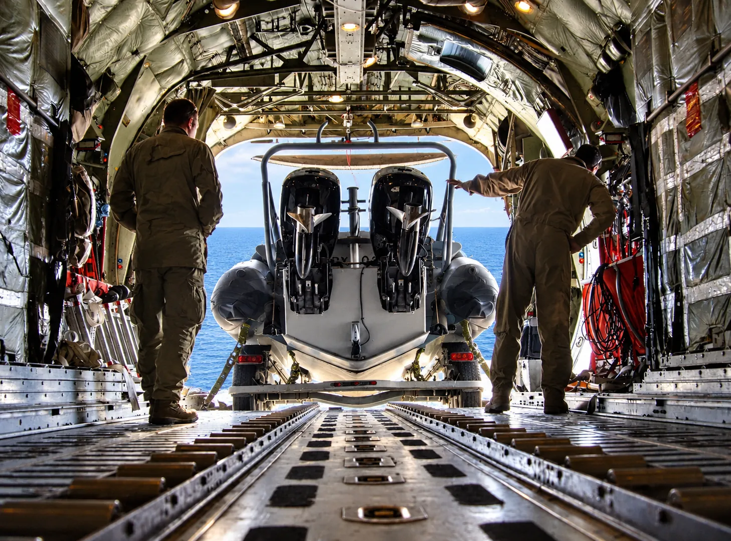 RHIB ready for deployment